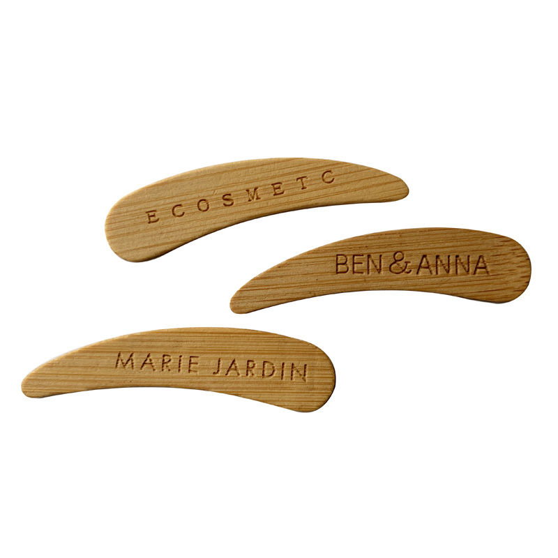 Eco-friendly Disposable Makeup Spade Cosmetic Spatula Cream Scoop Made of Bio-degradable Bamboo