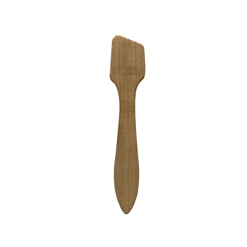 Eco-friendly Disposable Makeup Spade Cosmetic Spatula Cream Scoop Made of Bio-degradable Bamboo