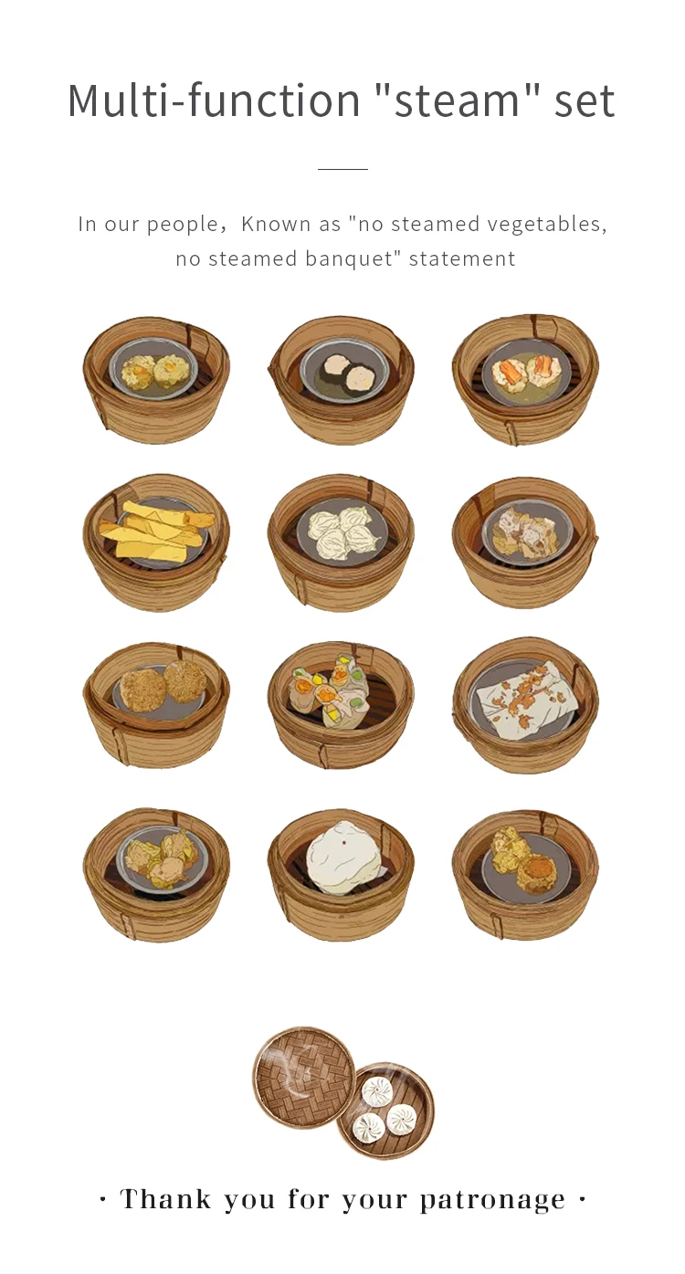 Bamboo Steamer Usage Display 3