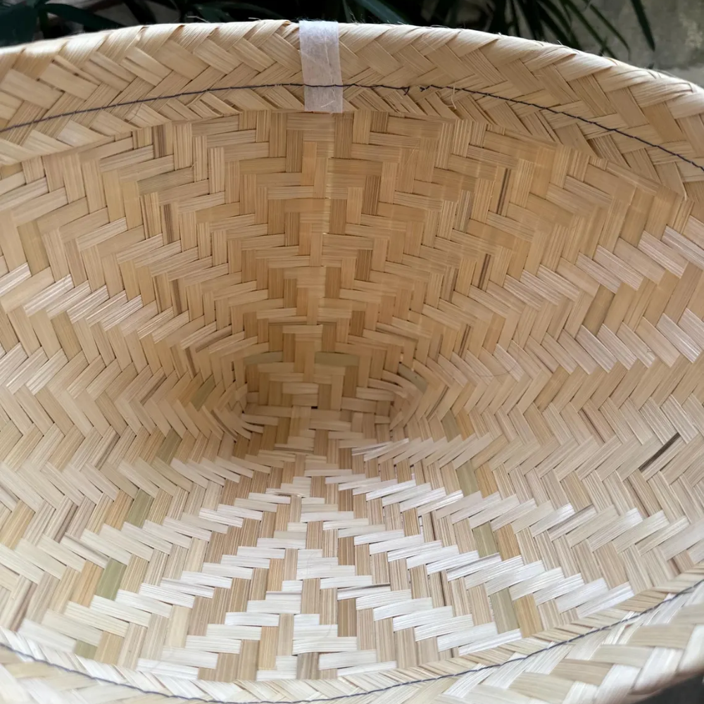 Traditional Handwoven Bamboo Food Steamer Basket / Natural Steaming Pot for Sticky Rice, Dim Sum, and Vegetables