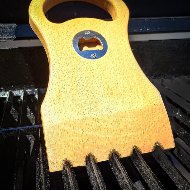Customized Bamboo Shovel Kitchenware Bamboo Kitchen Bbq Barbecue Cooking Spatula With Handle