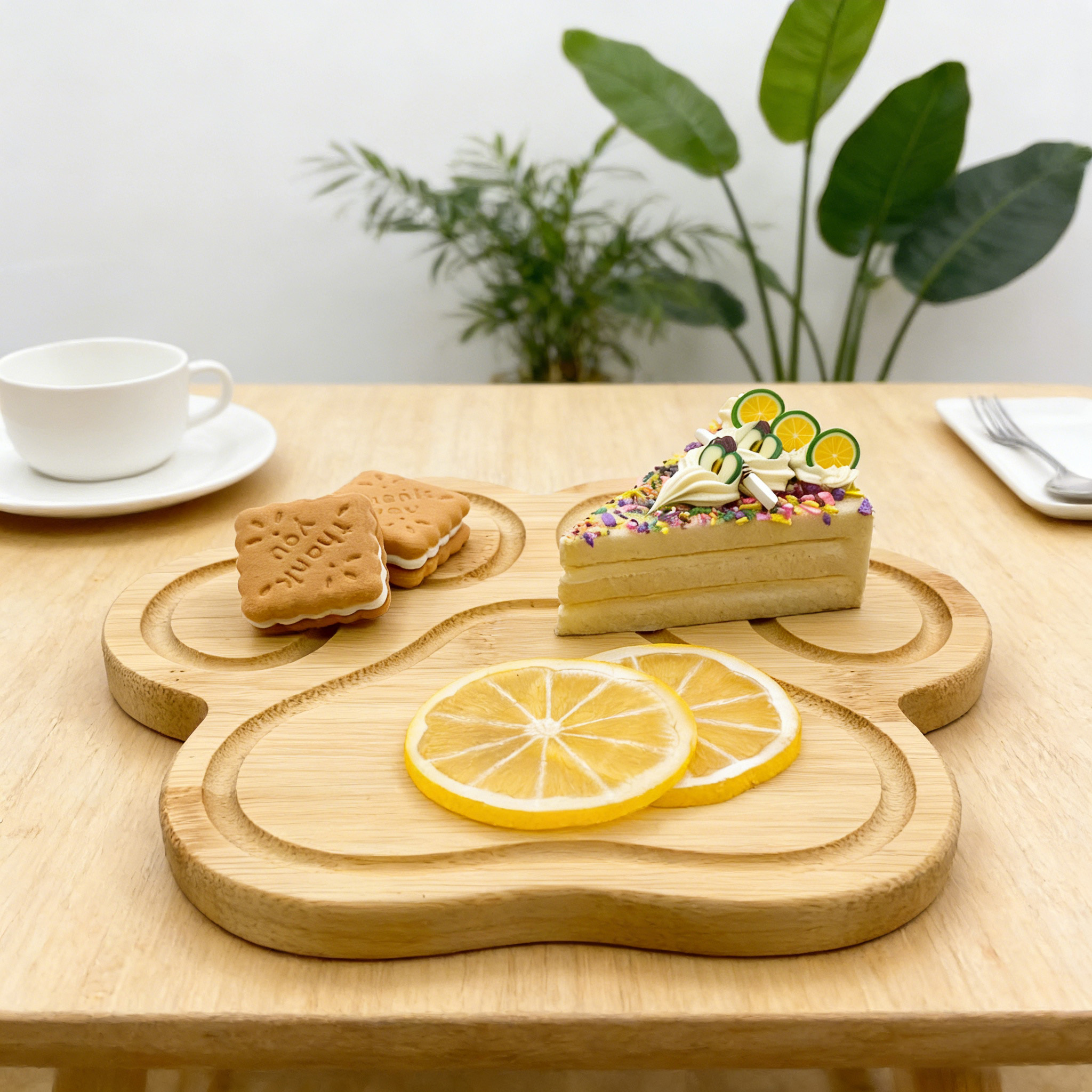 Paw Shaped Bamboo Blocks Wooden Cutting Board and Charcuterie Board for Dog and Cat Lovers
