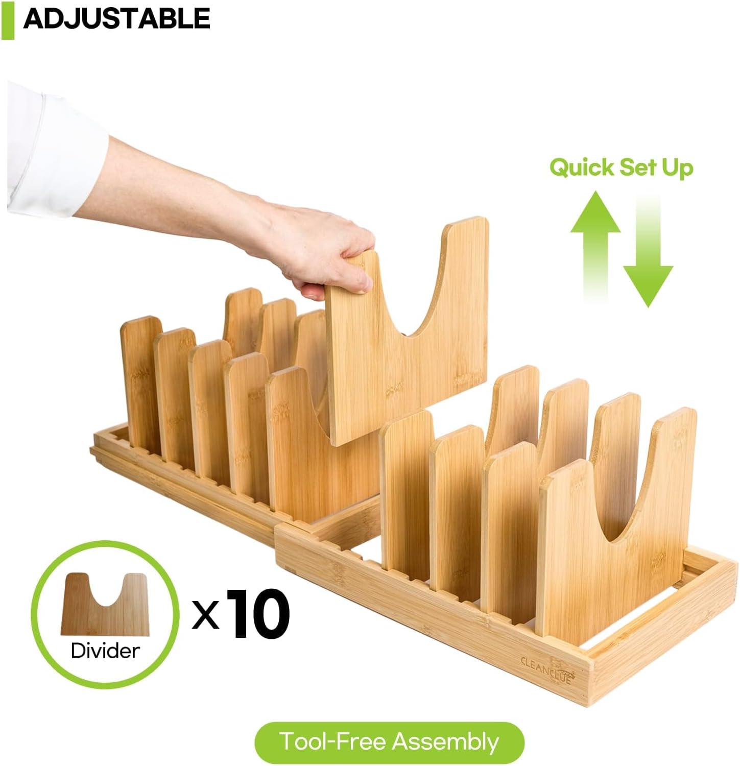 Bamboo Rack Organizer Bamboo Storage Rack Pull Out Dish for Cabinets Dish Rack for Kitchen Cabinets