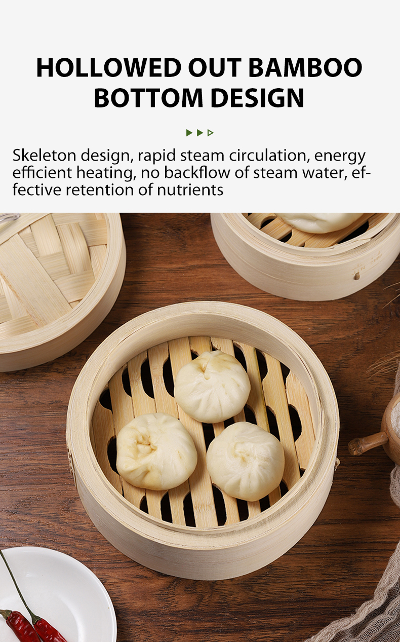 Cooking Dim Sum in Bamboo Steamer