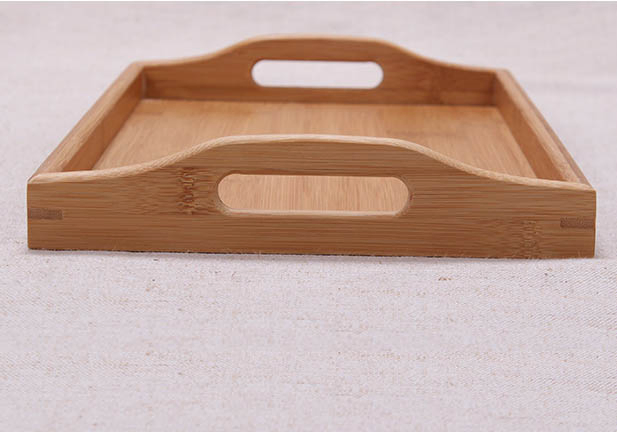 Bed Food Fruit Ottoman Mirror Cutlery Non Plastic Coffee Table Bamboo Serving Tray Wholesale