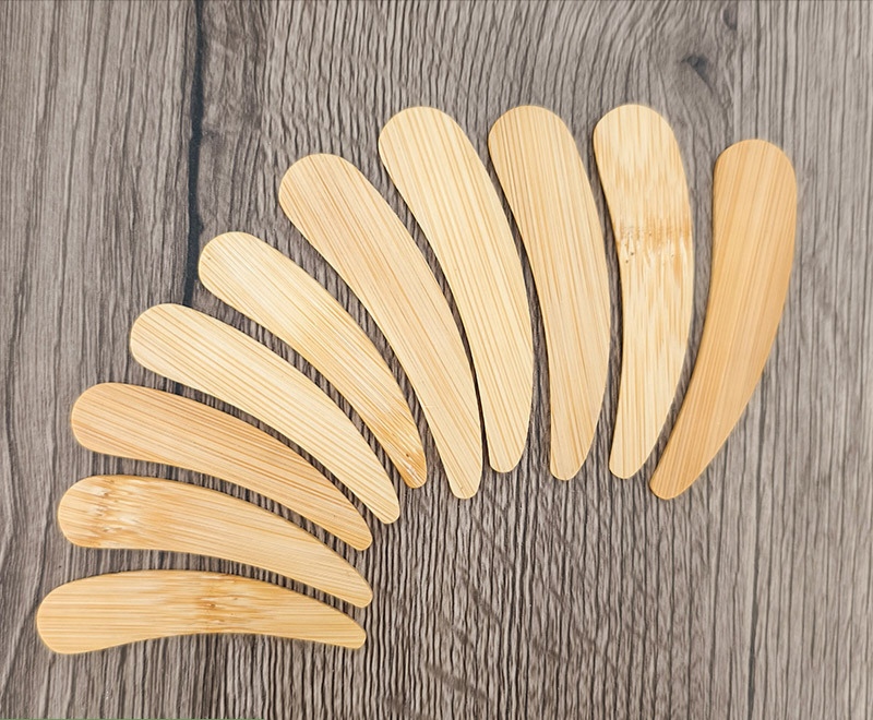 100% Sustainable Bamboo Mini Tools Mini Spatula Spoon for Ice Cream Eco-friendly Wooden Mini Scoop 6/7/10cm