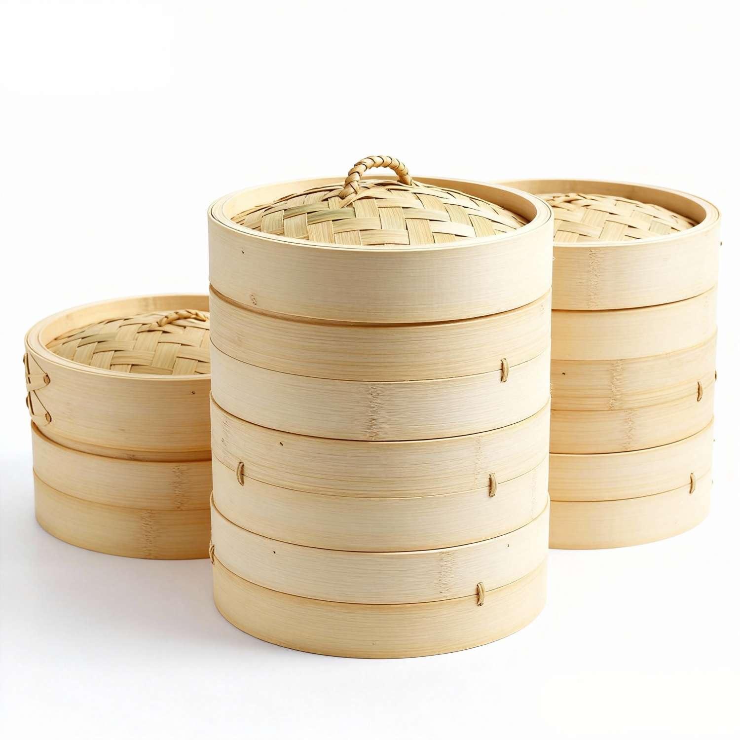 Custom Food Steamer Bamboo Kitchen Snack Steamer 100% Natural Bamboo Steamer