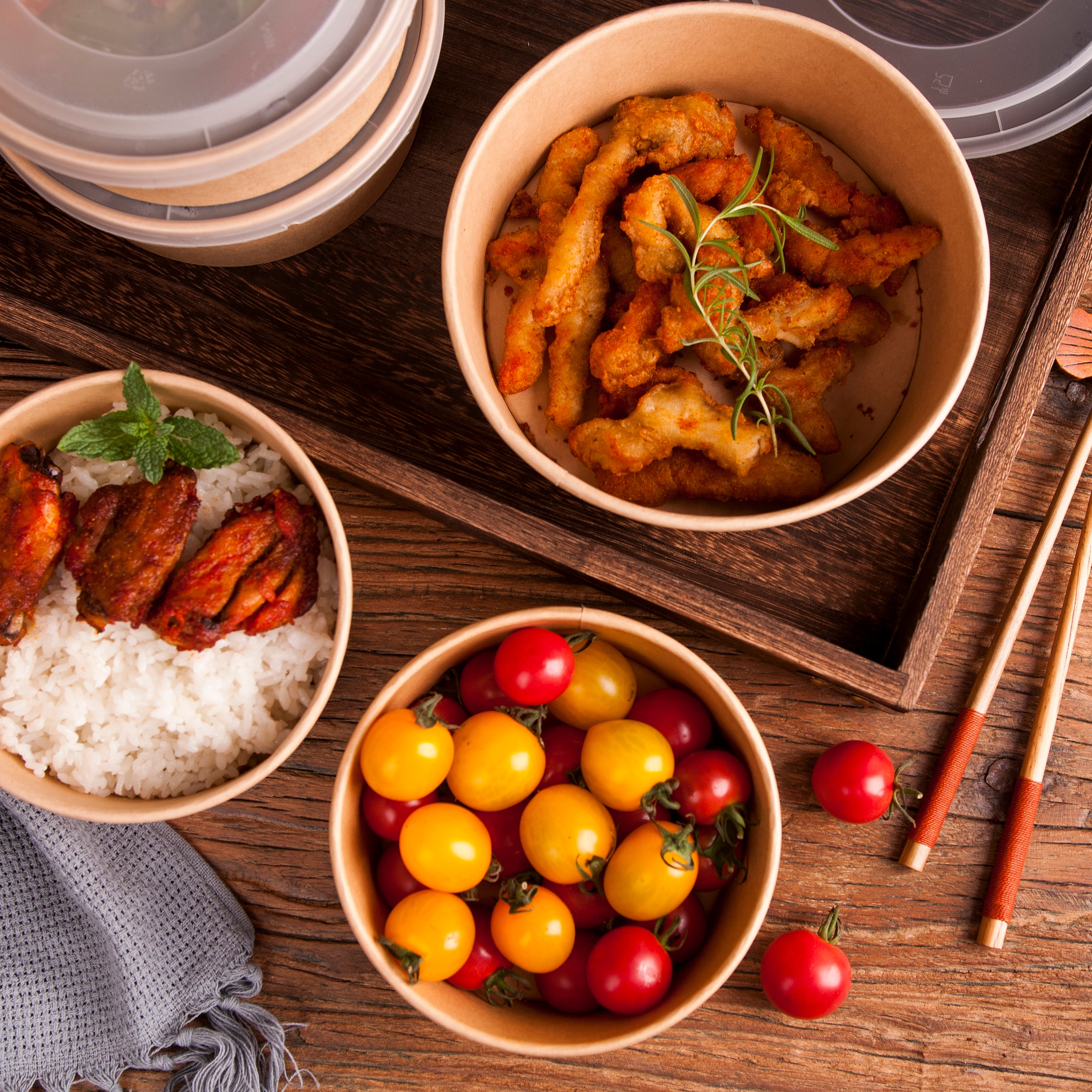 100% Premium White Pulp/kraft/bamboo Fiber Salad Bowls - FDA Approved &amp; Leakproof
