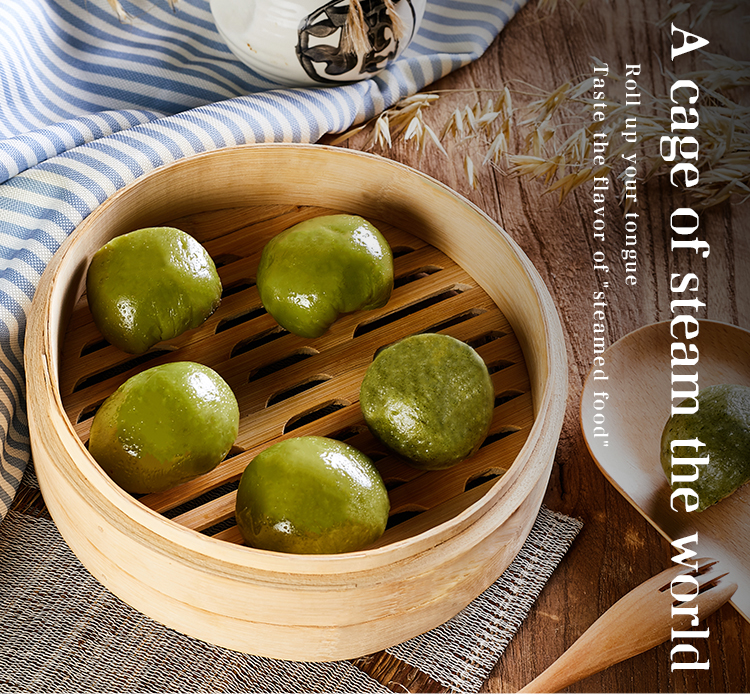 Hot Sale Bamboo Steamer 10 Inch 2 Tier Basket for Dumplings Dim Sum Bao Bun Vegetables Rice Meat and Fish