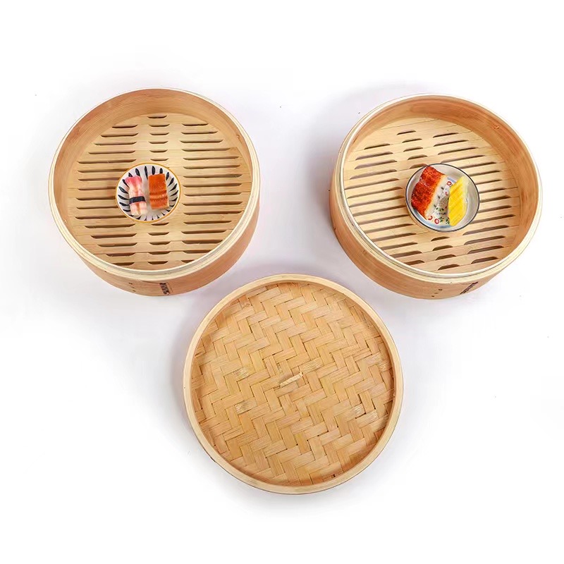 Heightened Steam Cook Basket Bulk Available Factory Supplier Pure Wooden Wood Bamboo Steamer