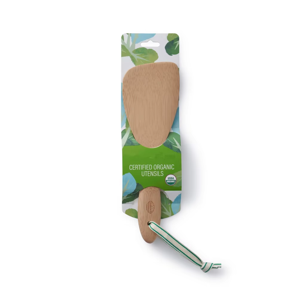 Custom Non-Stick Wooden Bamboo Cooking Utensils Logo Imprinted Rice Paddle Scoop Serving Spoons Kitchen Essential