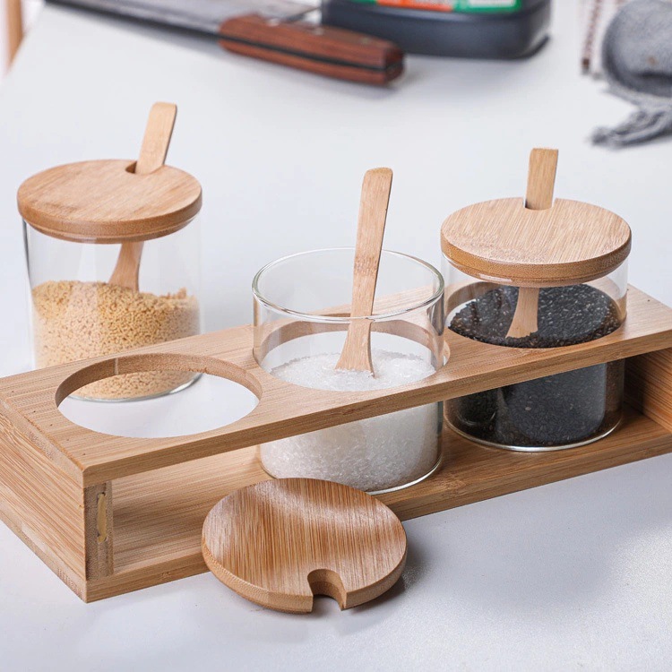 Rectangular glass meal prep container