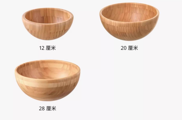 Wholesale Price Handmade 100% Natural Salad Bamboo Wooden Bowl Japan Style Dishwasher Safe Eco-Friendly Durable for Household