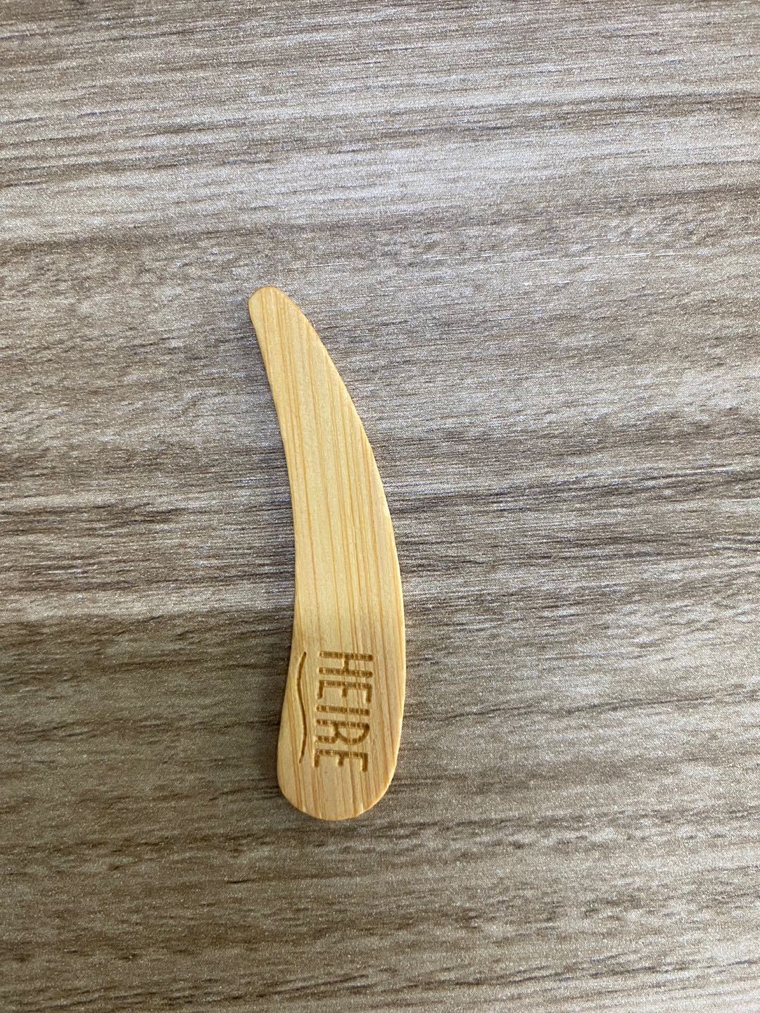 Custom Eco-friendly Wooden/Bamboo Small Mini Cosmetics Spatulas 7x1.7cm LS LS-312414