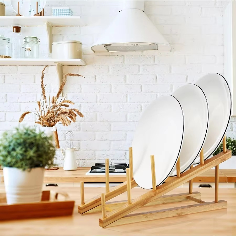 Bamboo Plate Rack Feature 6