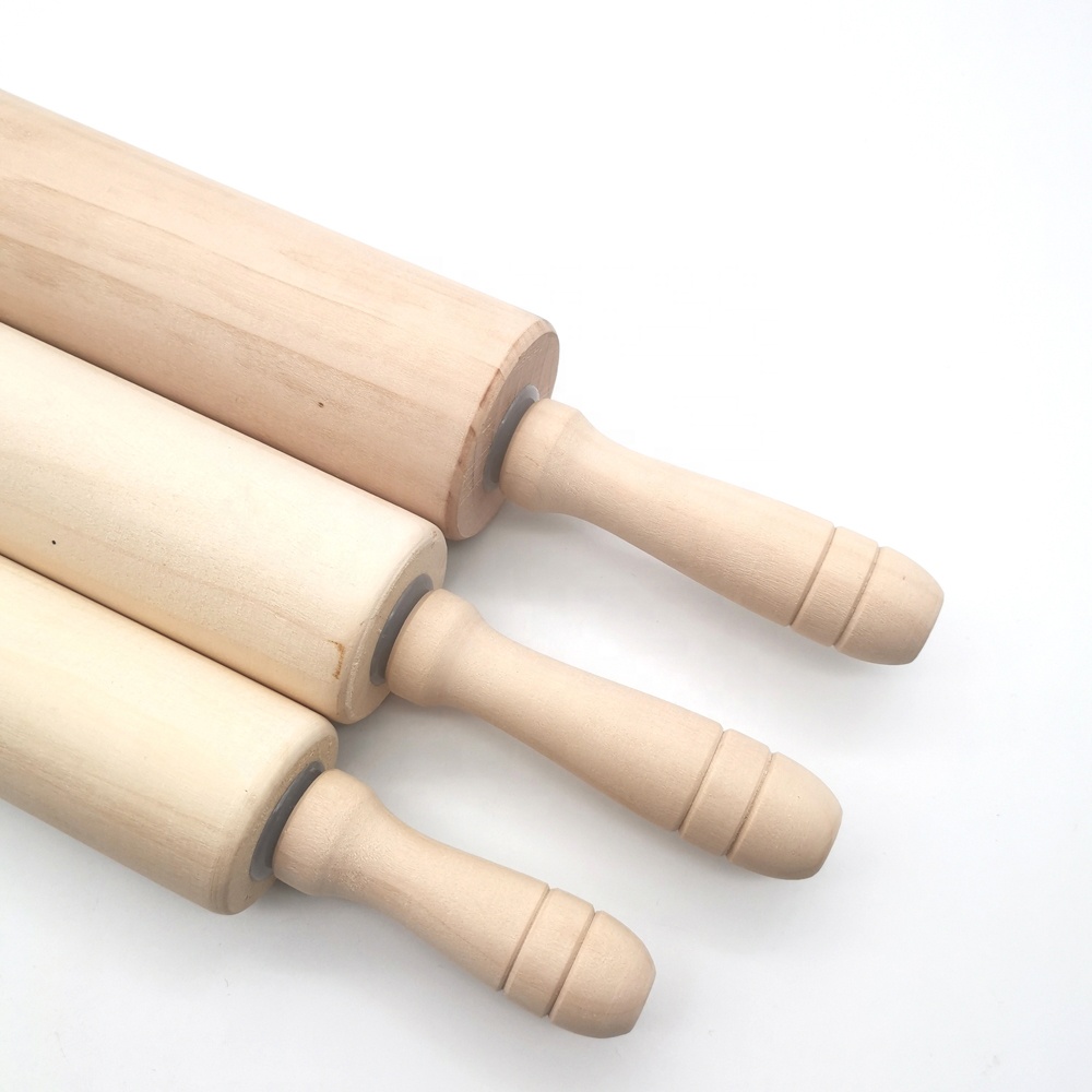 Bamboo Wood Roti Rolling Pin and Board in Newest Design Perfect for Baking Dough Rolling in Kitchenware