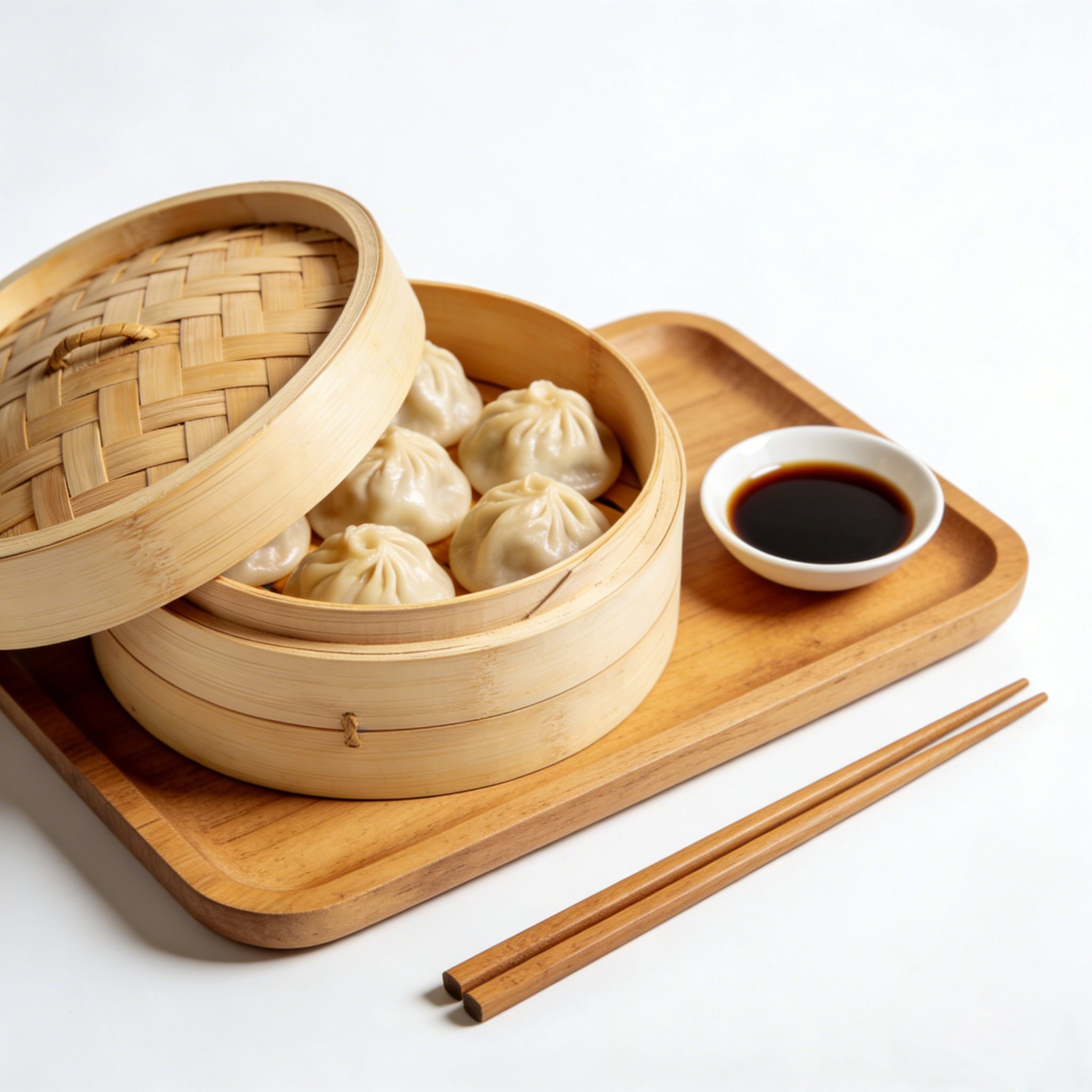 Home &amp; Garden Classic Round Bamboo Steamer for Crab, Shrimp and Shellfish Steaming