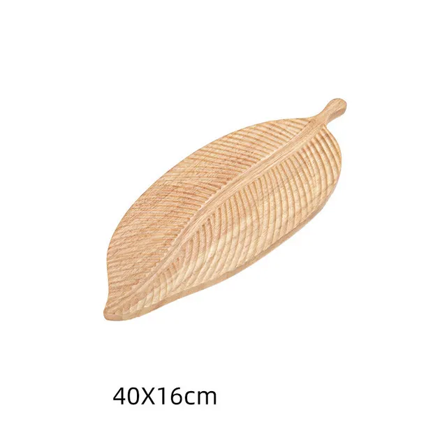 Crescent Wood Pallets Dessert Plate Tray Dried Fruit Plate Dessert Cutlery Japanese & Korean Cuisine Sashimi Platter