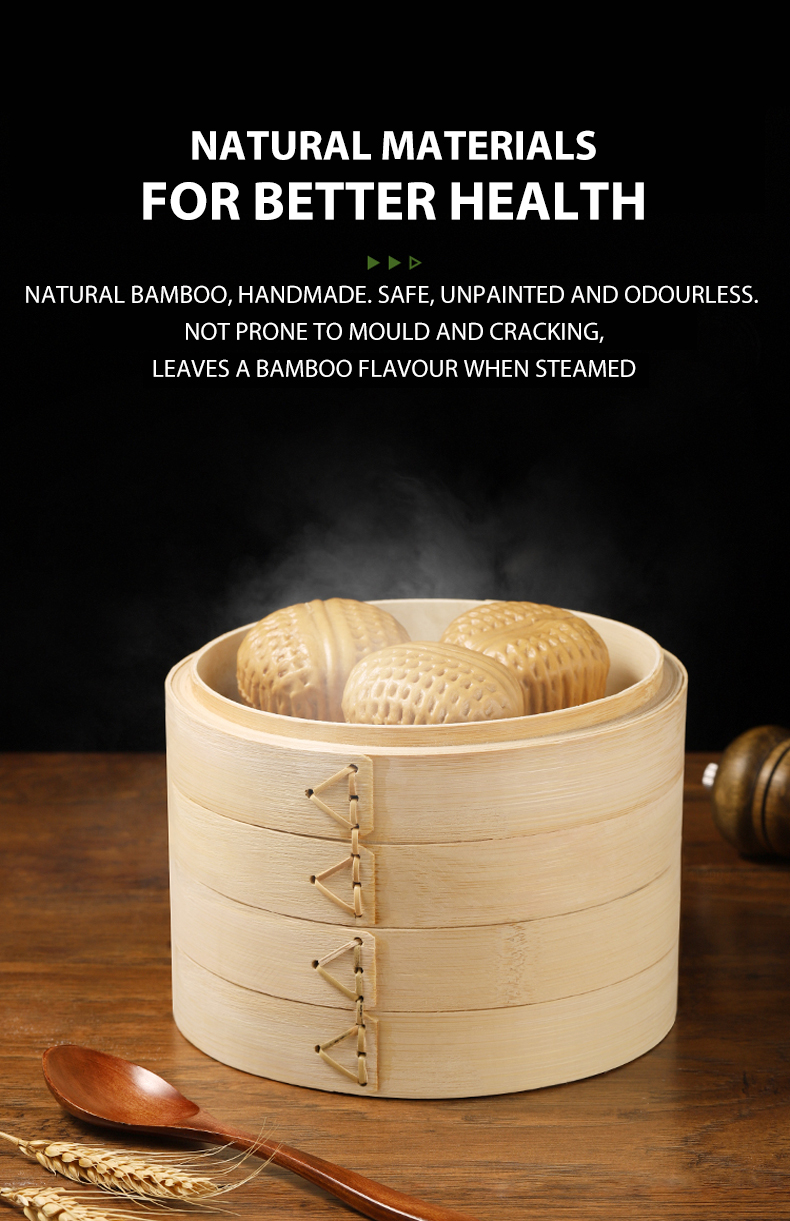 Bamboo Steamer Basket Set Usage