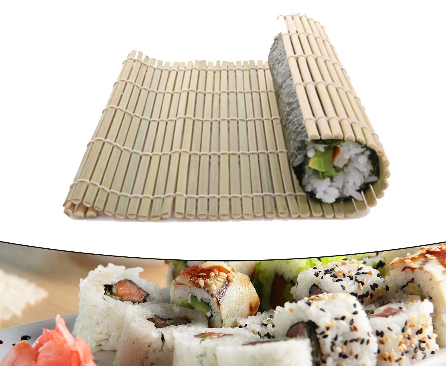 Black Sushi Making Kit Includes Avocado Slicer Rice Paddle for Beginners