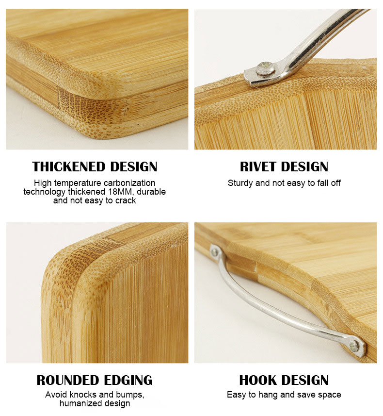 Bamboo chopping board detail 4