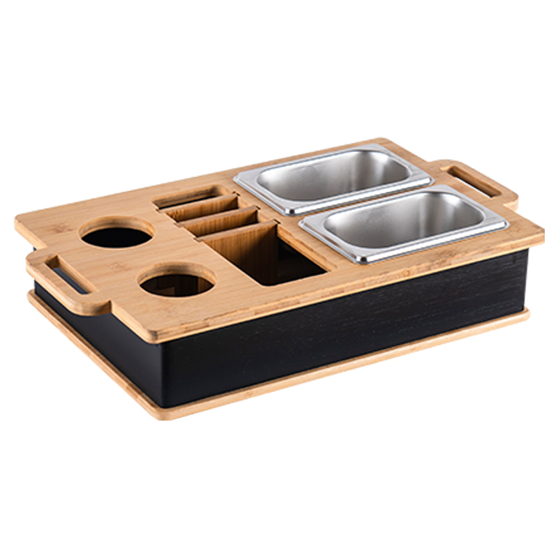 Expandable Cutlery Drawer Organizer Tray Adjustable Wooden Separate Storage for Kitchen