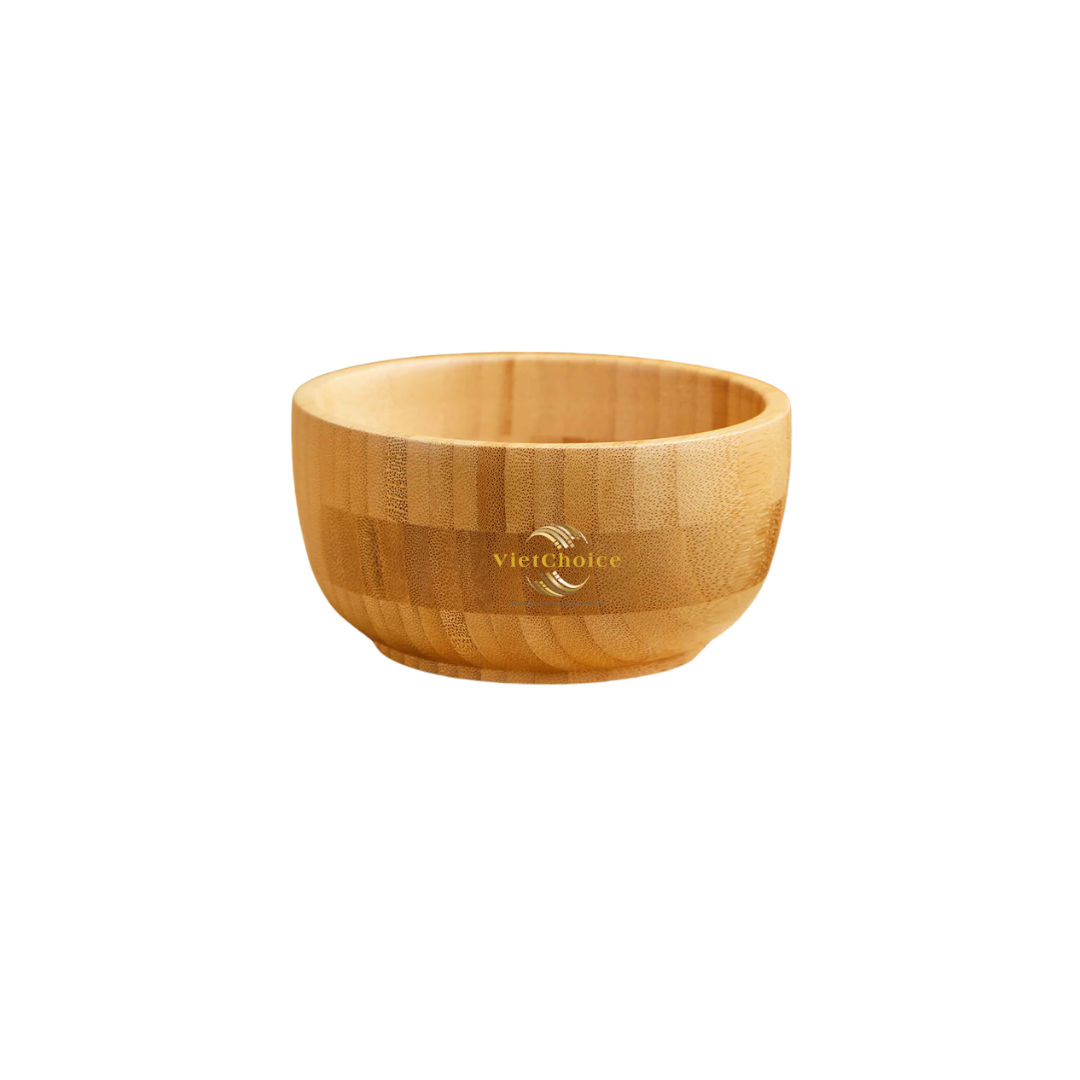 Premium Bamboo Bowl Natural Wooden Bowl Eco Friendly Reusable Tableware for Salad Rice Soup
