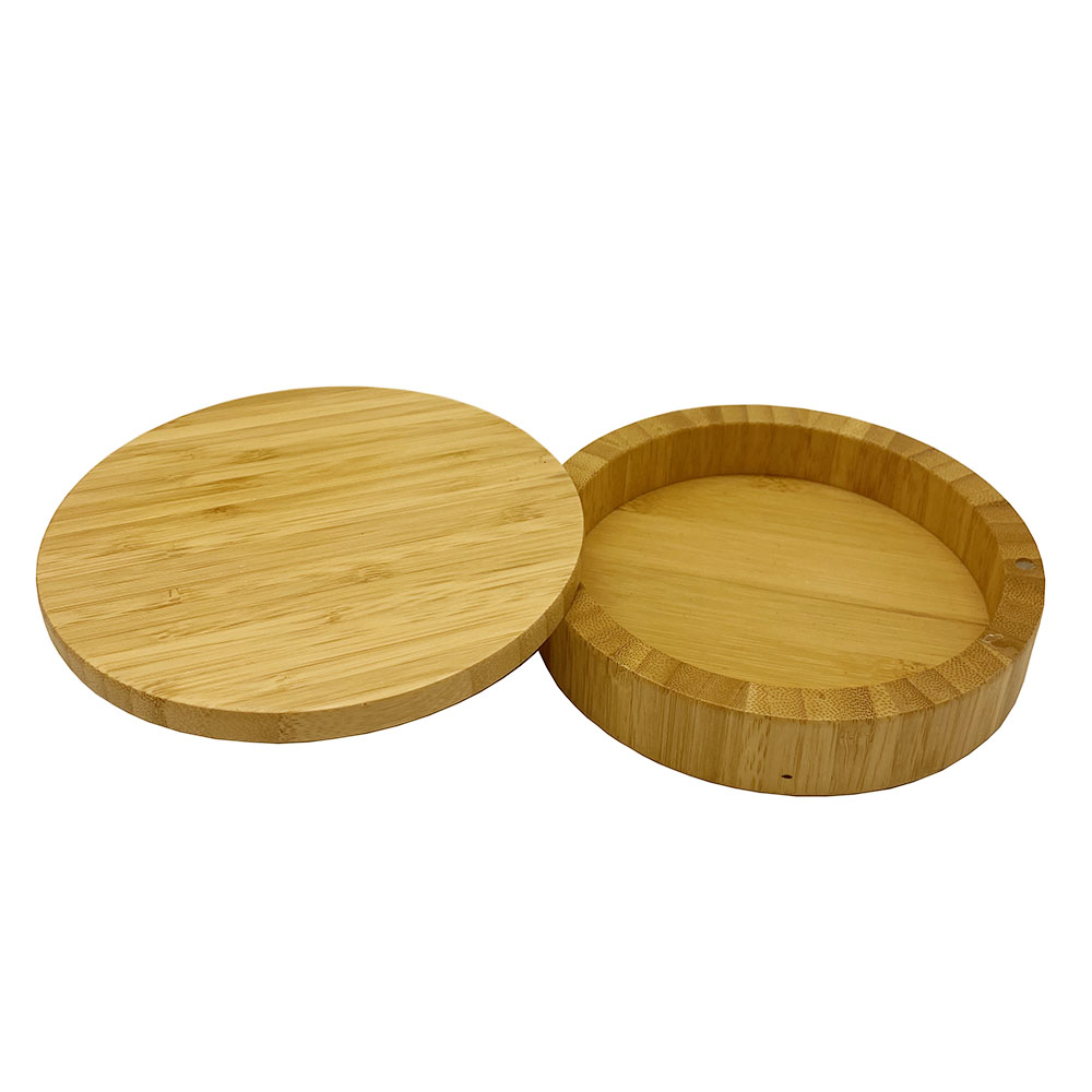 Totally Bamboo Salt Cellar Bamboo Storage Box With Magnetic Swivel Lid