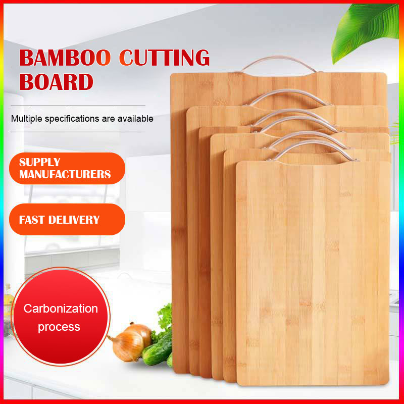 Vintage Premium Bamboo Chopping Board Cutting Block Natural Color Kitchen Accessories for Home &amp; Restaurant Use-Havkup CB12