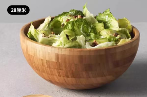 Wholesale Price Handmade 100% Natural Salad Bamboo Wooden Bowl Japan Style Dishwasher Safe Eco-Friendly Durable for Household