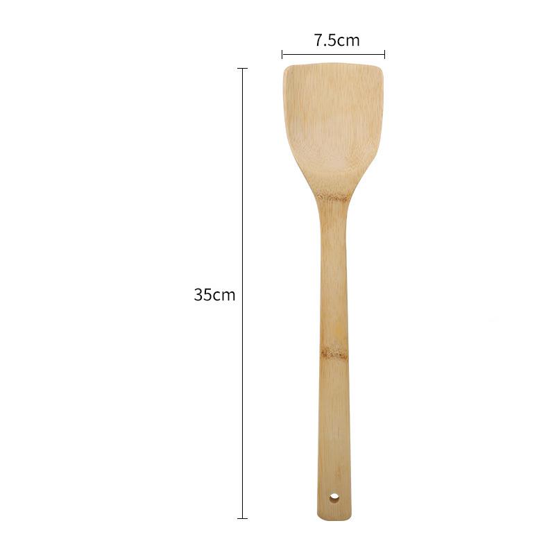 Natural Reusable Household Bamboo Meal Spoon Spatula Kitchen Accessories Bamboo Utensils Rice Spoon