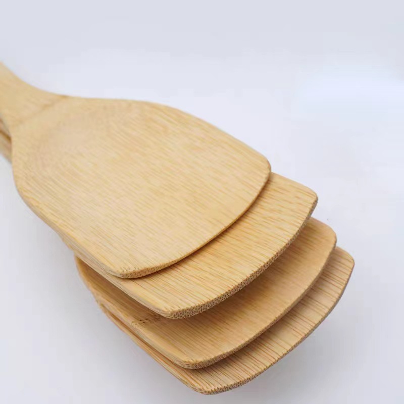 Eco-friendly Chinese Style Bamboo Kitchen Cooking Spatula Food Safe Non-Stick High Heat Resistant