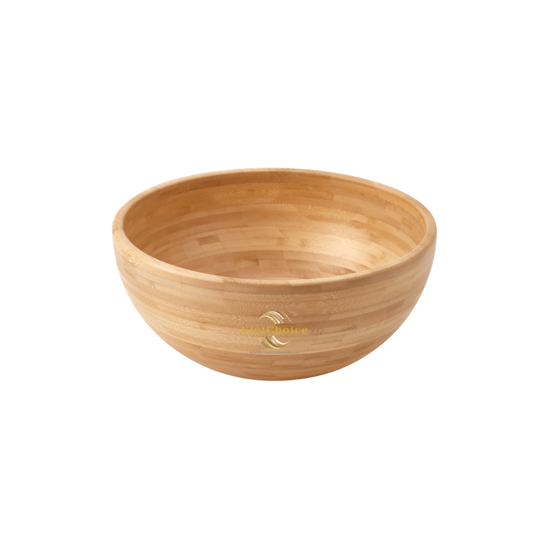 Premium Bamboo Bowl Natural Wooden Bowl Eco Friendly Reusable Tableware for Salad Rice Soup