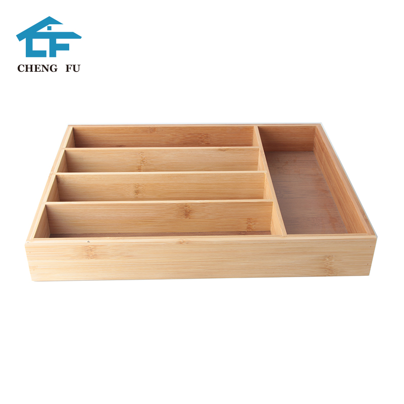 Bamboo Kitchen Drawer Organizer Silverware Organizer/Utensil Holder and Cutlery Tray