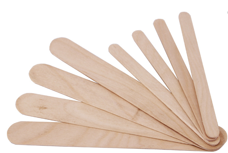Custom Wooden / Bamboo Small Mini Spatula Cosmetics Spatulas Disposable Medical Wooden Spatula Cosmetic
