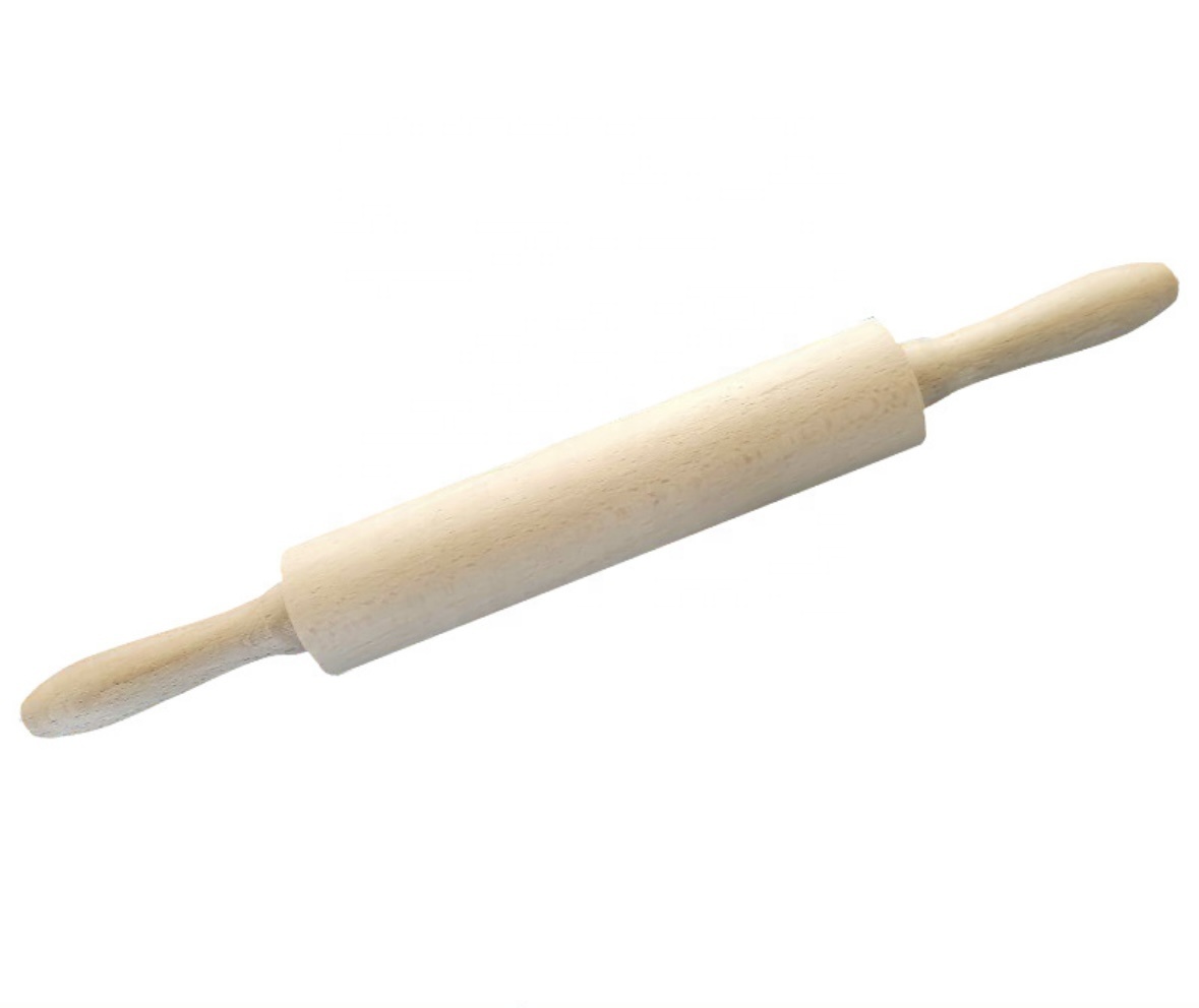 Custom Bamboo Eco-Friendly Rolling Pin Christmas Embossed Retro Print for Pastry Crafting Kitchen Tools
