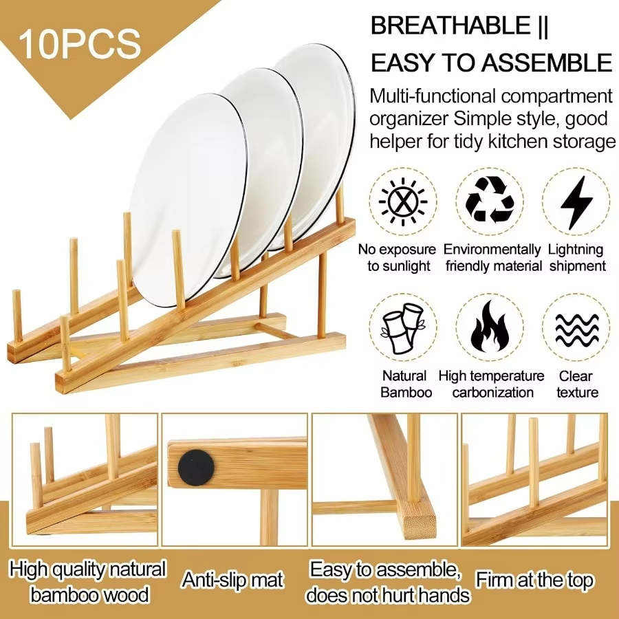 Bamboo Plate Rack Feature 3