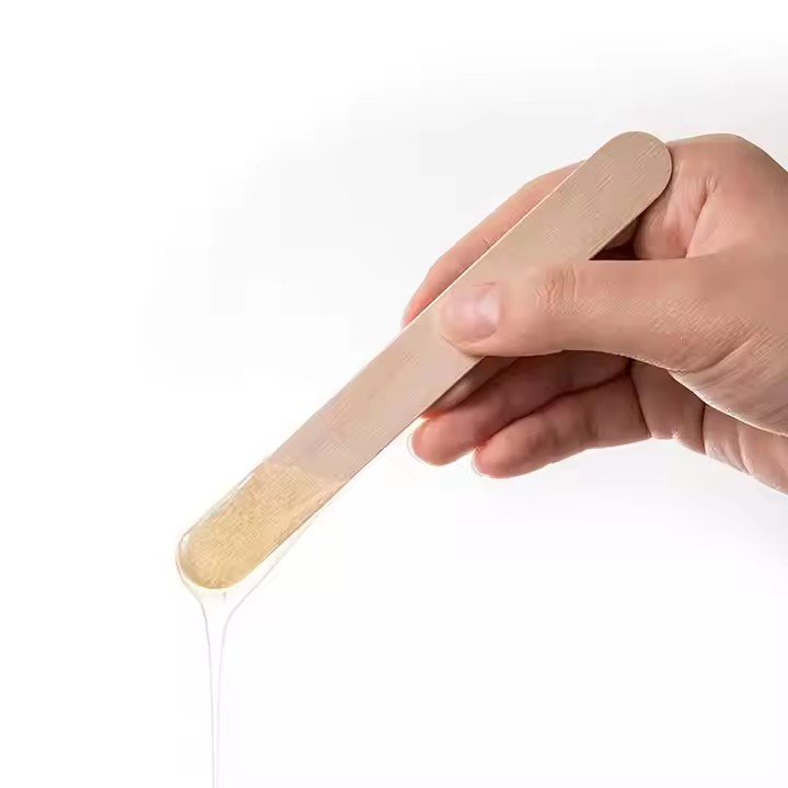 Custom Wooden / Bamboo Small Mini Spatula Cosmetics Spatulas Disposable Medical Wooden Spatula Cosmetic