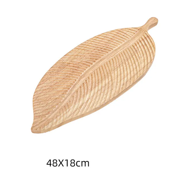 Crescent Wood Pallets Dessert Plate Tray Dried Fruit Plate Dessert Cutlery Japanese & Korean Cuisine Sashimi Platter