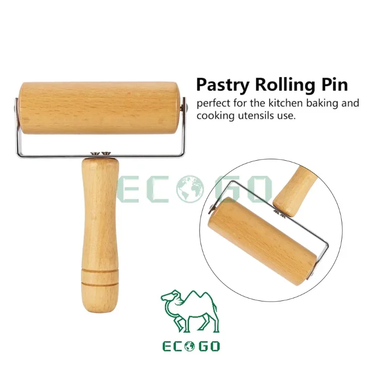 Customizable Bamboo Wooden Dough Rolling Pin Home Kitchen Baking Tool Use for Home Baking