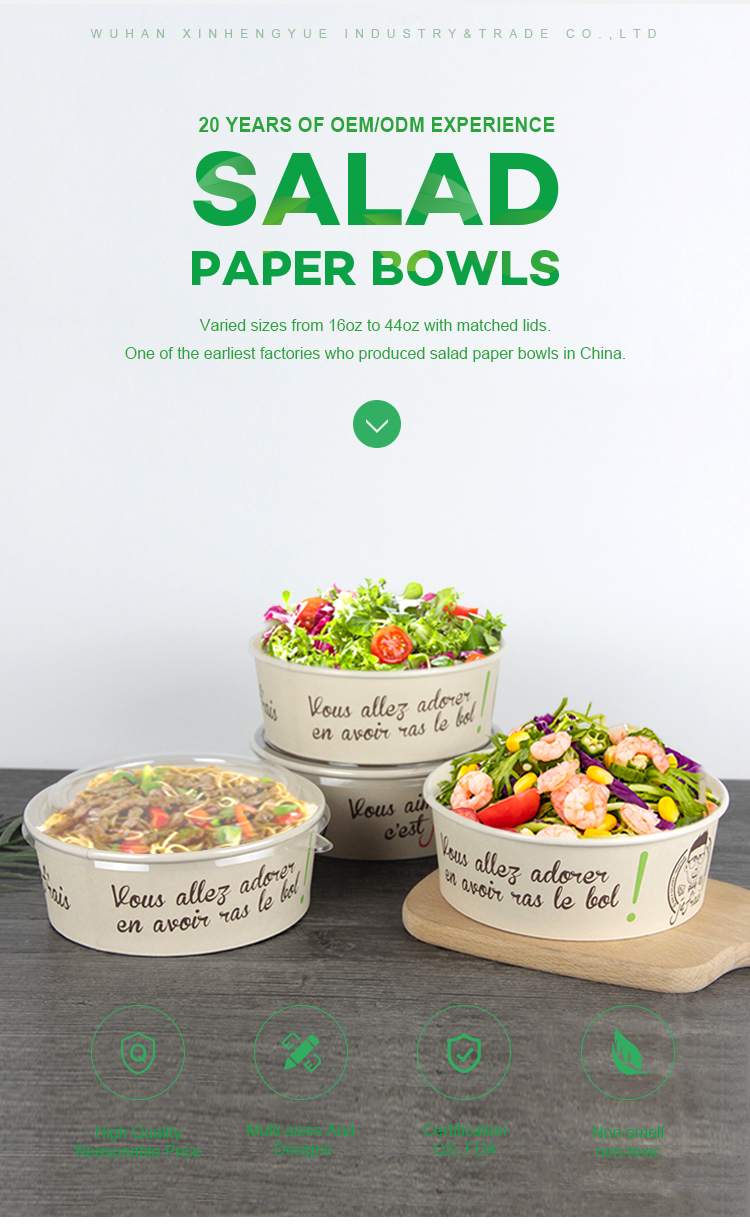 Paper Salad Bowl Detail 1