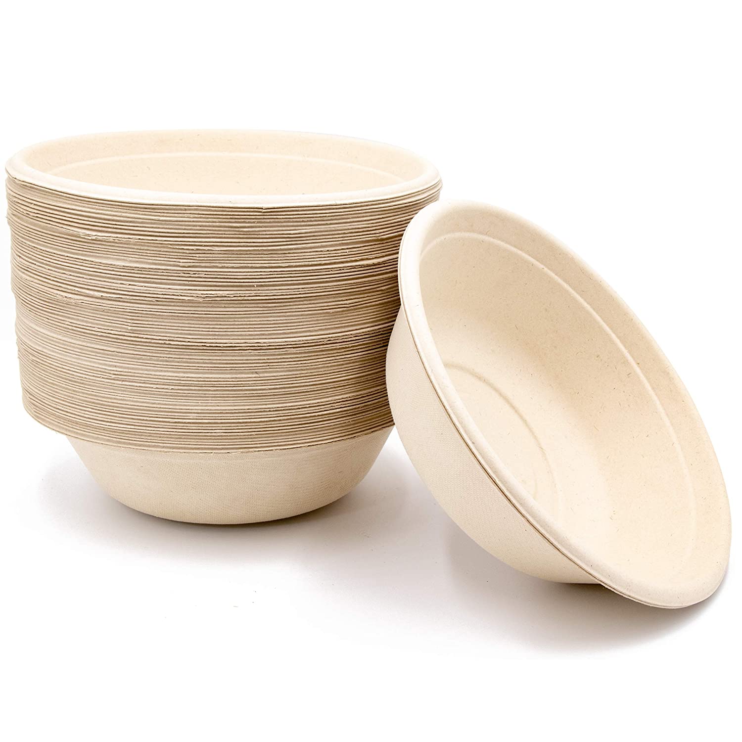 Disposable Biodegradable Bamboo Bowls for Restaurants Eco-Friendly Manufacturing