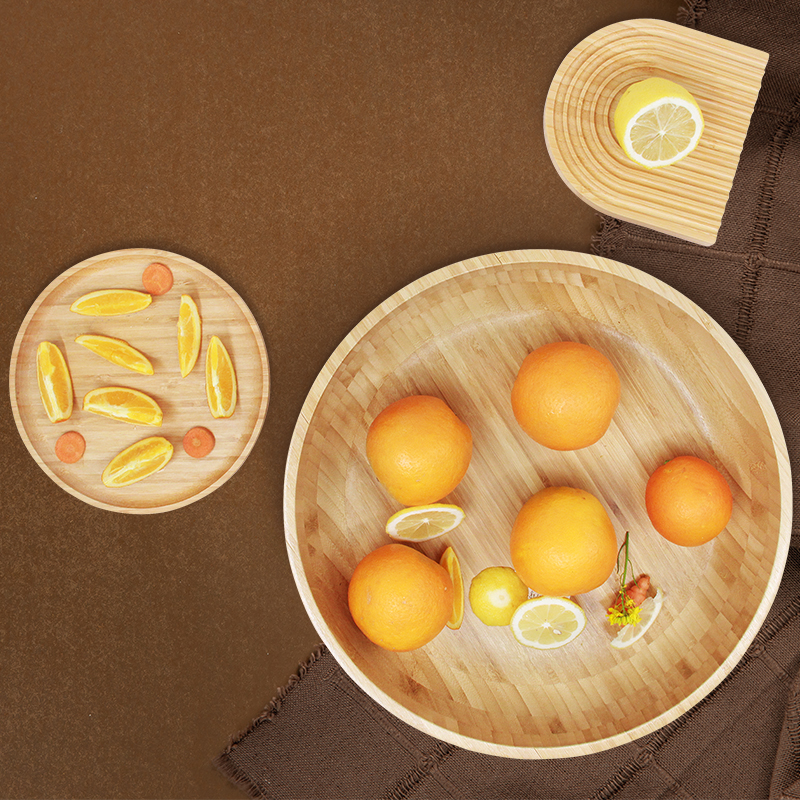 Wholesale 100% Natural Bamboo Salad Bowl Handmade Customized round Bowl for Fruit Polished Kitchenware Sustainable Option