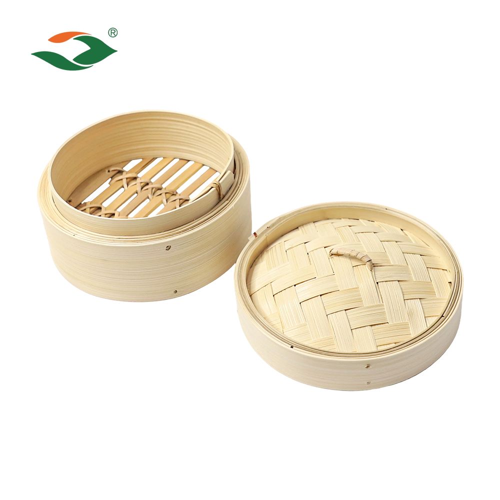 Mini Bamboo Steamer 10cm Small Bamboo Steamer Basket for Dumpling