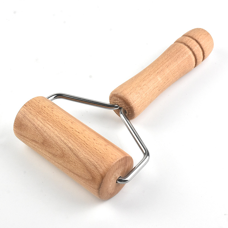 Ergonomic Bamboo Rolling Pin for Pizza and Pastry Small Hangable Design Kitchenware Essential Wearable Dough Roller