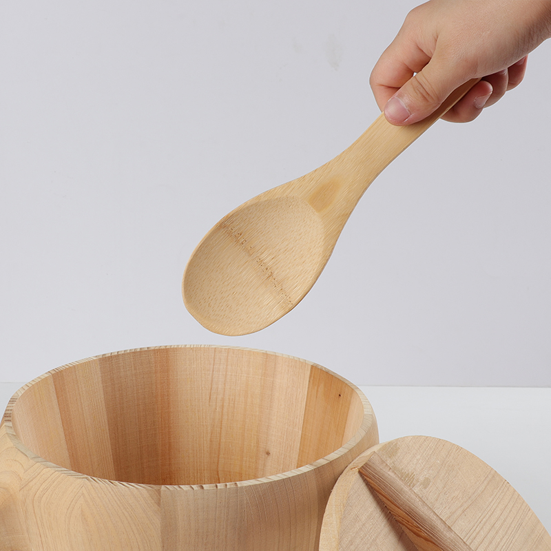 Natural Reusable Household Bamboo Meal Spoon Spatula Kitchen Accessories Bamboo Utensils Rice Spoon
