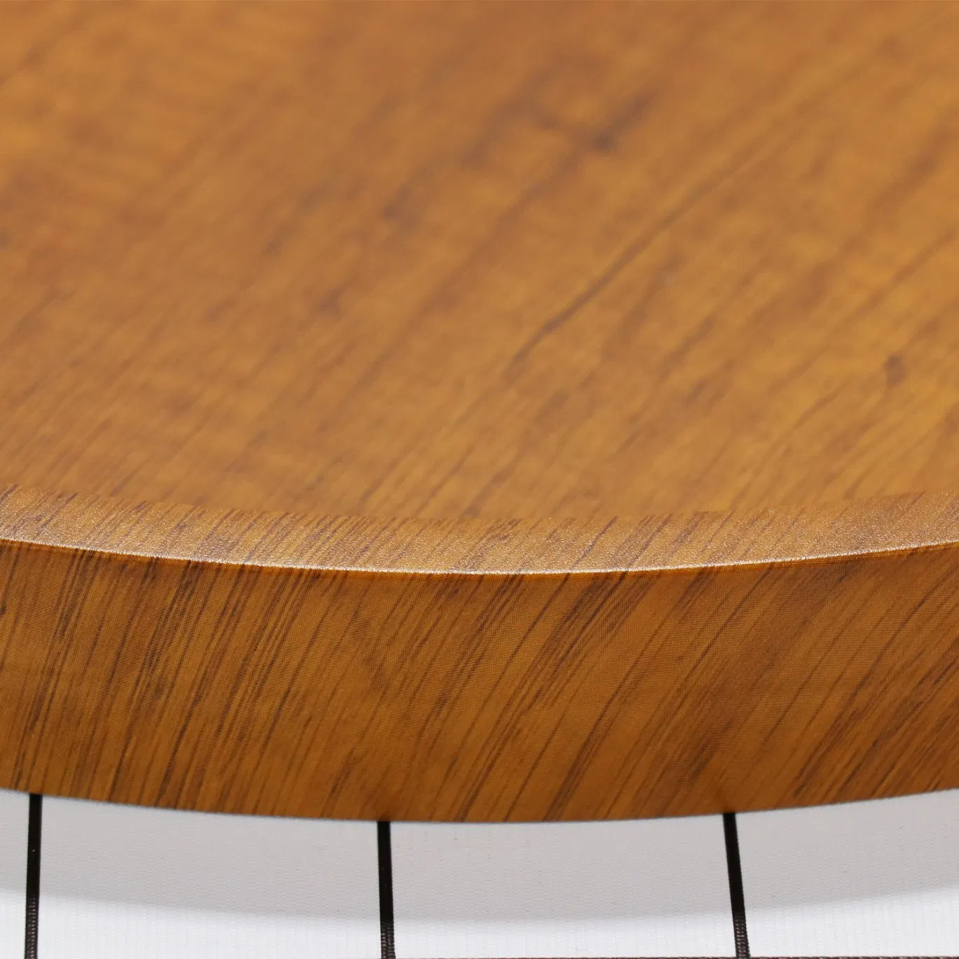 Food Serving Cheese Board Lunch Acacia Bamboo Wood Cutlery Round Wooden Tray