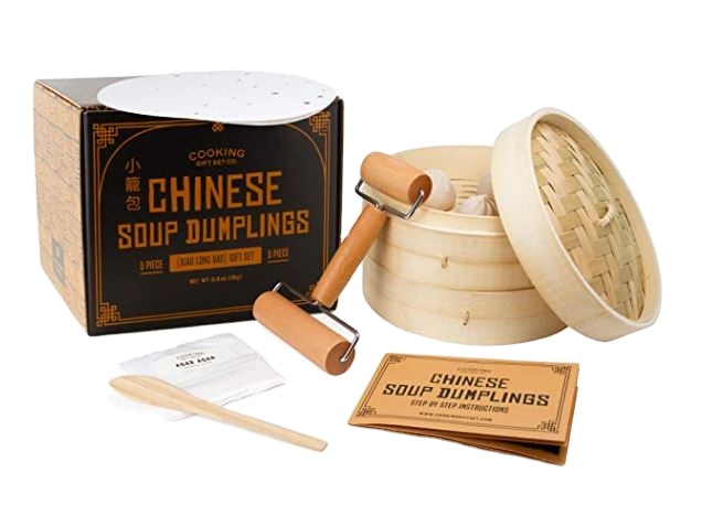 Eco-friendly bamboo steamer sets