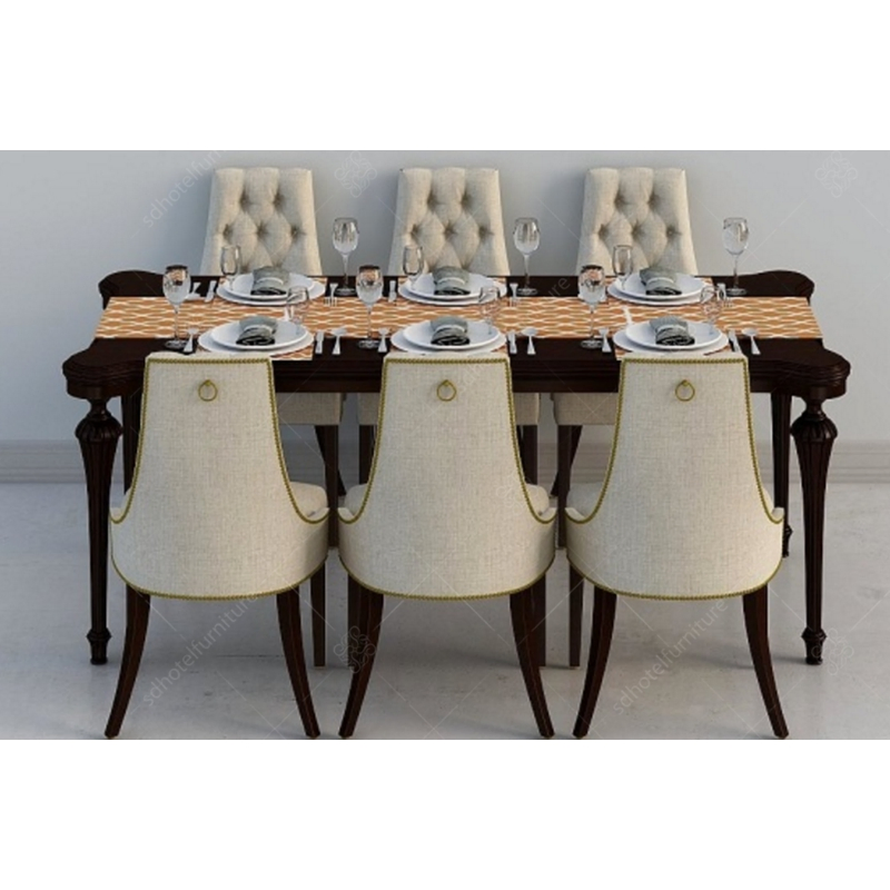 Wooden Tables Chair for Hotel Modern Style Dining Room Furniture