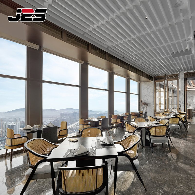 Commercial Restaurant Table Coffee Shop Furniture Solid Wood Rattan Back Armchair Rectangular Dark Wood Table Set High Altitude Restaurant